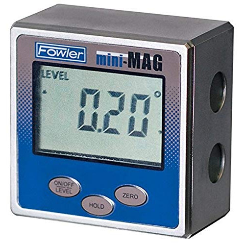 Fowler Full Warranty Mini-MAG Protractor, 54-422-450-1, 360° Maximum Measurement, 0.05° Repeatability