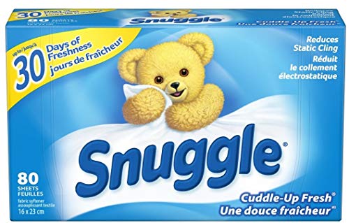 Snuggle Fabric Softener Dryer Sheets, Cuddle Up, 80 Count