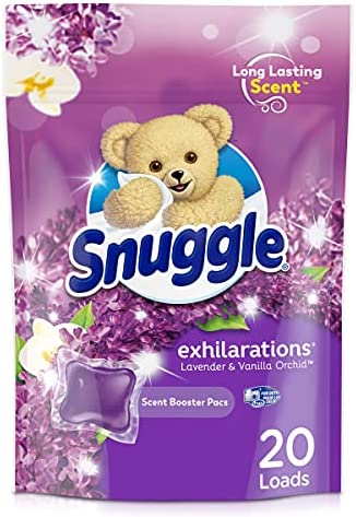 Snuggle Laundry Scent Boosters Concentrated Pacs 라벤더 Joy Pouch 20 Count