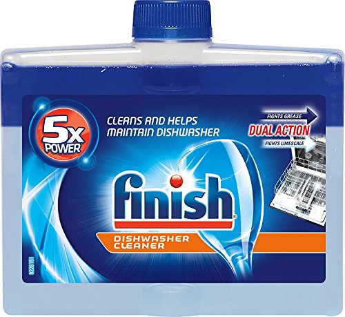 Finish Dishwasher Cleaner Solution Liquid, Fresh Scent, 8.45 Ounce