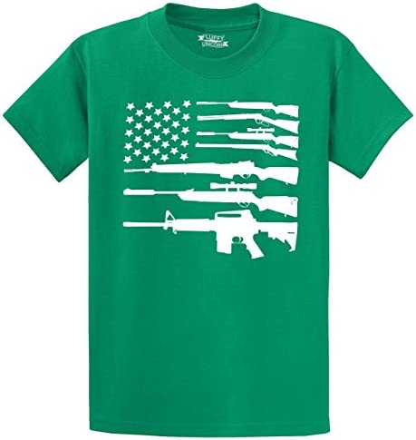 Comical Shirt Men Gun American Flag Patriotic USA Pride Tee 티셔츠